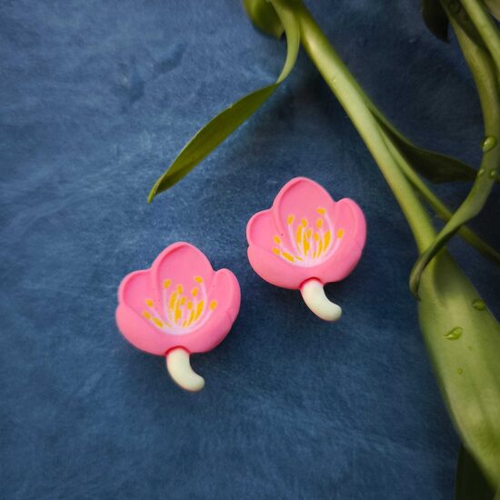 Klipši Tumši rozā ziedi nr1